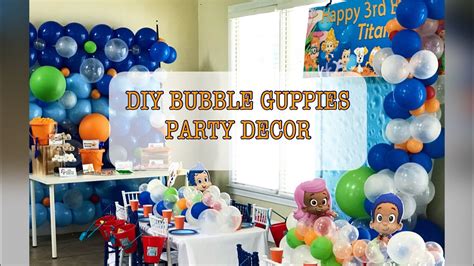 DIY Bubble Guppies Birthday Party Decor - YouTube