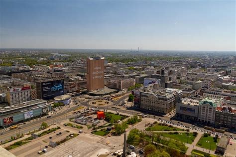 Premium Photo | Warsaw skyline with warsaw towers