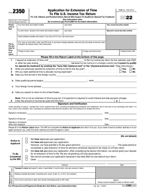 Irs form 2350: Fill out & sign online | DocHub