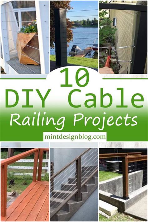 10 DIY Cable Railing Projects And Systems - Mint Design Blog