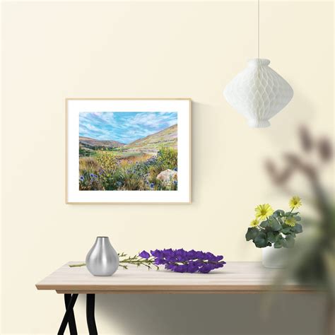 Original Painting of Israel Nature Landscape, Wall Art Acrylic Drawing ...