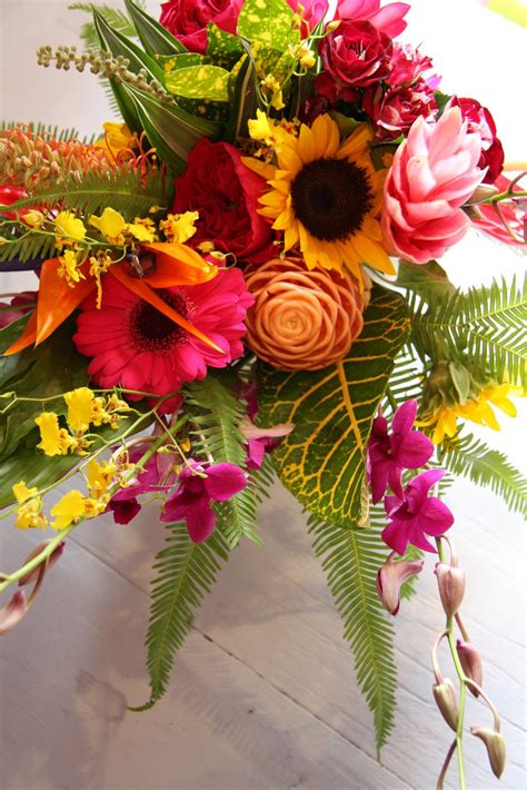 The Flower Magician: Sensational Tropical Wedding Bouquet