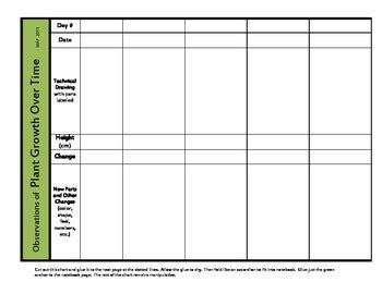 Plant Growth Chart Template