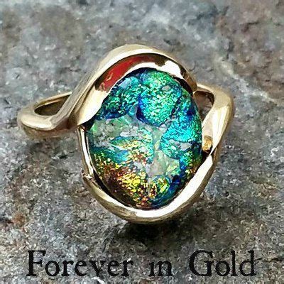 Ashes into Glass Cremation Ring in 14k White or Yellow Gold, Pet ...