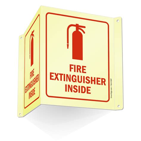 Projecting Fire Extinguisher Signs - MySafetySign.com