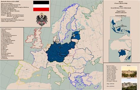 Outcome of an alternate history where Germany is formed by Prussia and Austria after the defeat ...