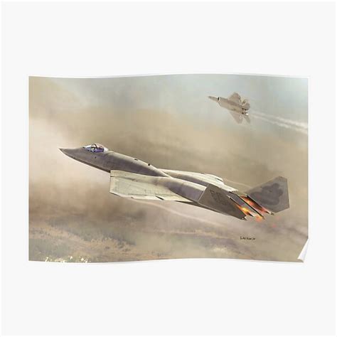 "YF-23 prototype stealth fighter" Poster for Sale by MichelMilde ...