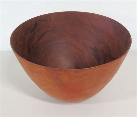 Wooden Calabash Bowl, 8" x 12" - Oahu Auctions