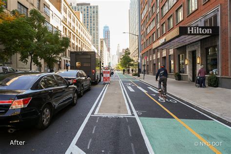 Two-way bike lane opens on Downtown Brooklyn's chaotic Schermerhorn Street | 6sqft