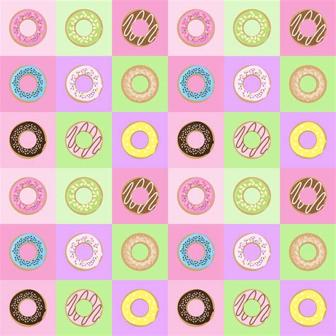 Seamless pattern with donuts. 13819841 Vector Art at Vecteezy