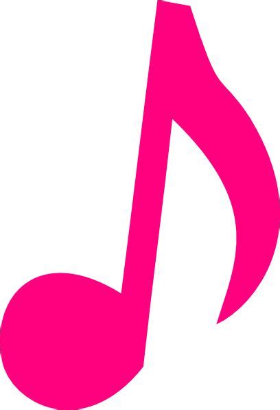 Pink Music Notes Clip Art