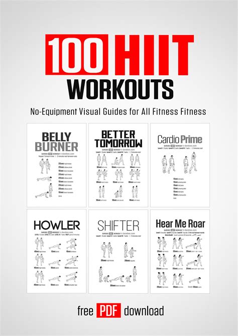 100 HIIT Workouts by DAREBEE