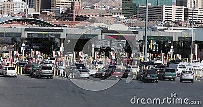 Ciudad Juarez Mexico Border Crossing Traffic To El Paso Texas 4K 5023 ...