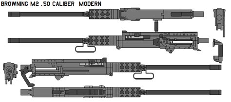 Browning M2 .50 caliber modern by bagera3005 on DeviantArt