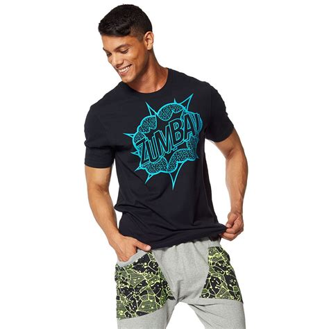 MEN'S ZUMBA POW TEE - BACK TO BLACK | Zumba outfit, Back to black, Mens ...