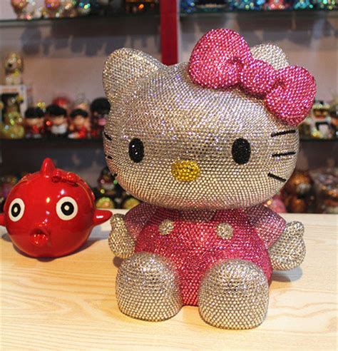 Cute Hello Kitty Piggy Bank Bling Gifts For Her Big Kitty | Etsy