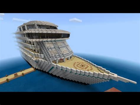 Minecraft cruise ship tutorial part one - YouTube