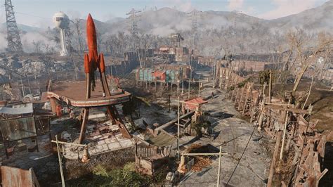 A view of my Red Rocket, which is connected to my Sanctuary Hills. : r/fo4