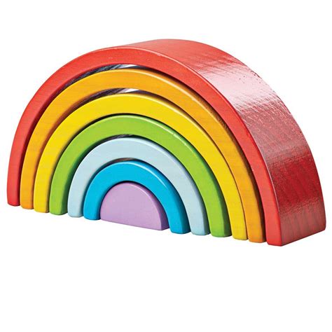 Wooden Stacking Rainbow | Bigjigs (BJ499) | Cubes & Blocks