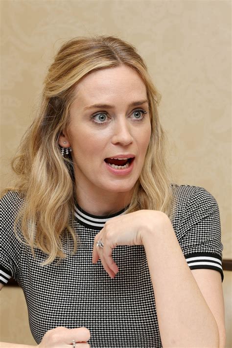 Emily Blunt - "A Quiet Place" Press Conference in Austin • CelebMafia