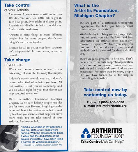 Direct Response--Brochure--Arthritis Foundation on Behance