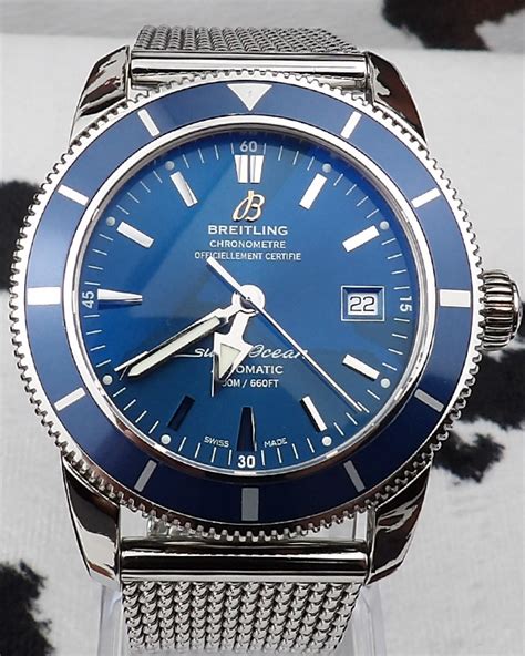 2016 Breitling Superocean Heritage 42MM Steel Blue Dial (A1732116/C832 – Grailzee