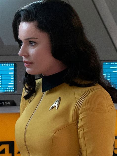 Rebecca Romijn Star Trek Discovery Number One Yellow Jacket — Marvel Jacket