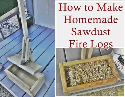 How to Make Homemade Sawdust Fire Logs - The Homestead Survival