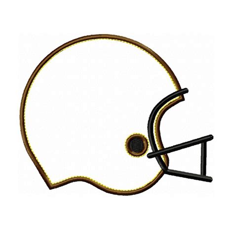 American Football Helmet Stencil - ClipArt Best