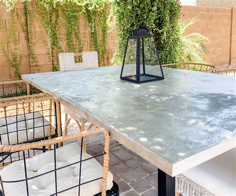 A DIY concrete table for just $50 - here's how one creative homeowner pulled it off | Real Homes