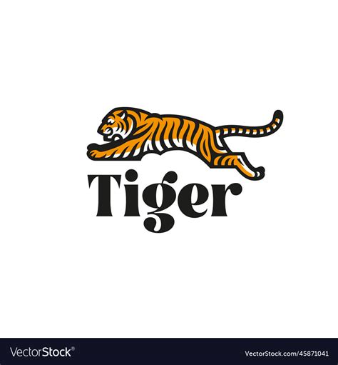 Tiger logo Royalty Free Vector Image - VectorStock