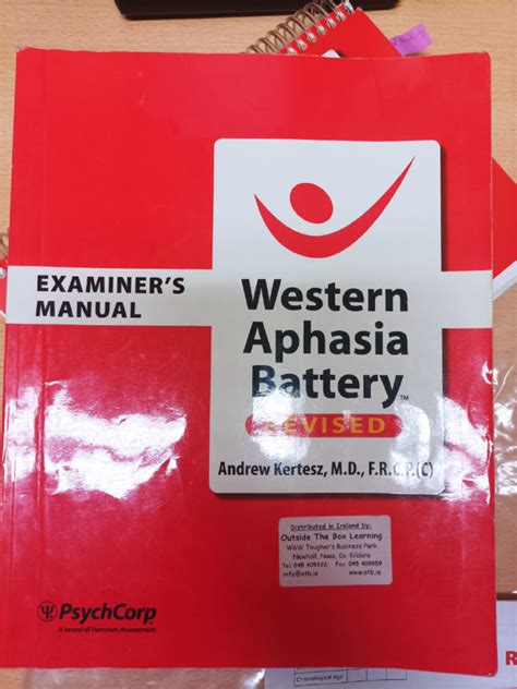 (WAB) Western Aphasia Battery - Examiner's Manual | PDF