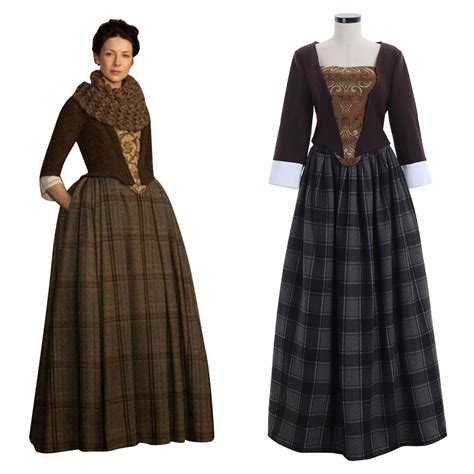 TV series Outlander Women's Costume Jenny Fraser Murray Dress Costume ...