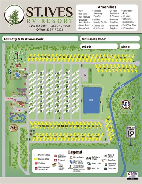 St. Ives RV Resort | Site Map & Rules