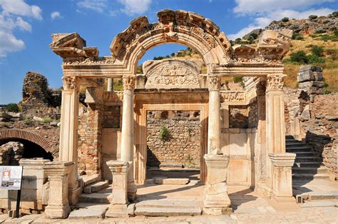 Hadrians Temple Ephesus Photograph by Michael Oakes