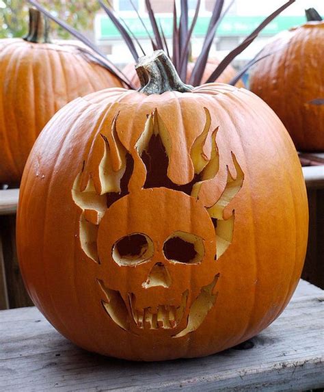 70+ Pumpkin Carving Ideas for Halloween 2023 | Skull pumpkin, Halloween pumpkin carving stencils ...