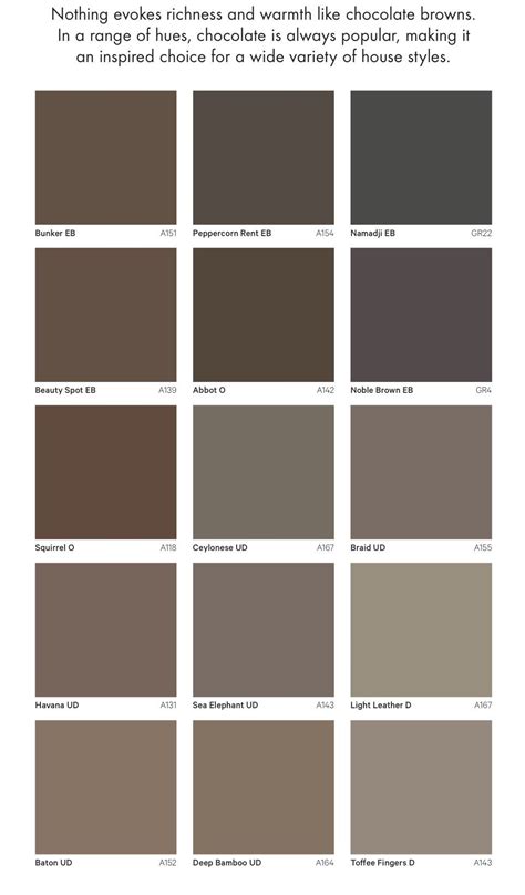 Dulux Paint Chart Brown - iloveyou-a