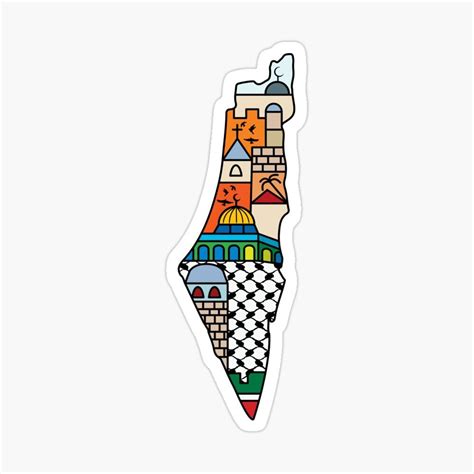 Palestine Map, Cute Laptop Stickers, Palestinian Embroidery, Map Design, Pattern Design ...