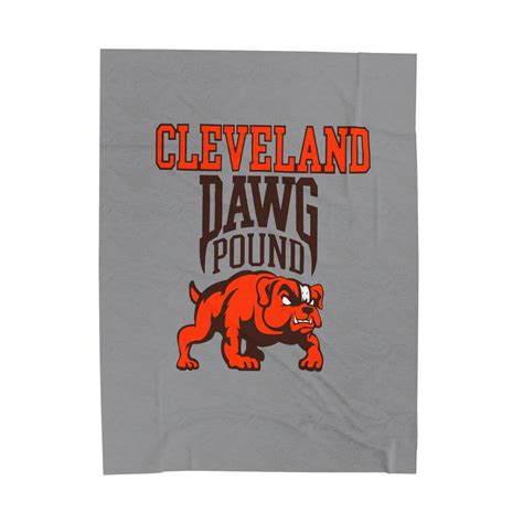 Fanart Cleveland Browns Dawg Pound Plush Blanket - Etsy