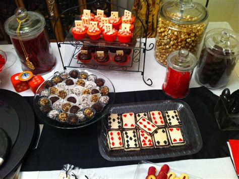 Welcome to: Casino Player's Dessert Table | Party food dessert, Dessert table, Casino party foods