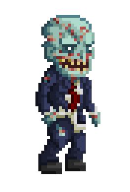 Zombie walk - pixel by Genbaku on DeviantArt | Pixel art characters ...