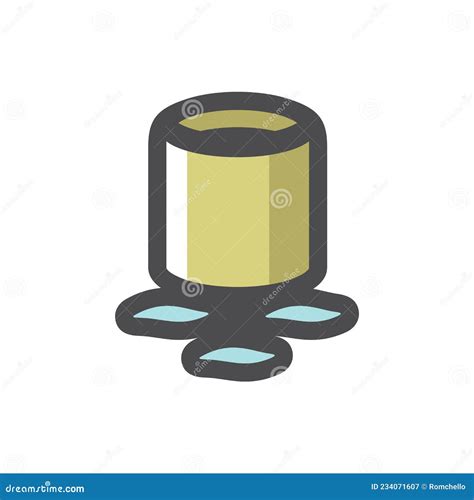 Reinforced Pipe Pile Foundation Vector Icon Cartoon Illustration Stock ...