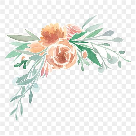 Floral bouquet png border sticker, | Premium PNG Sticker - rawpixel