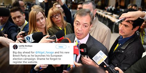 Remainers have made a rival Brexit Party website to annoy Nigel Farage ...