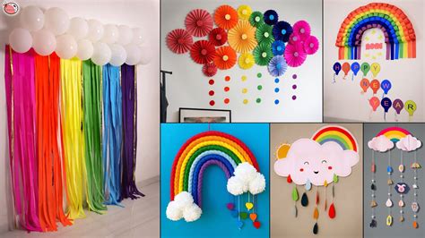 Fun & Cheap! DIY Rainbow Room Decor & Party Decor | Peaceful Nest ...