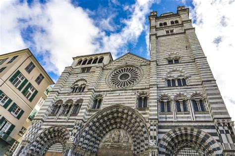 Genoa Cathedral in Italy stock image. Image of ancient - 113580139