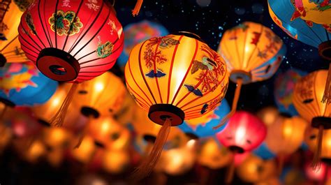 Midnight Lantern Festival Background, Chinese Lantern Festival, Lantern, Night Background Image ...