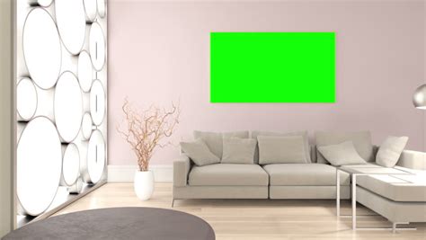 living room empty green screen on Stock Footage Video (100% Royalty ...