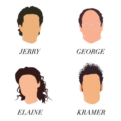 Seinfeld Minimalist Portraits on Behance