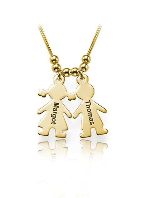 Personalized Necklace with Children Charms